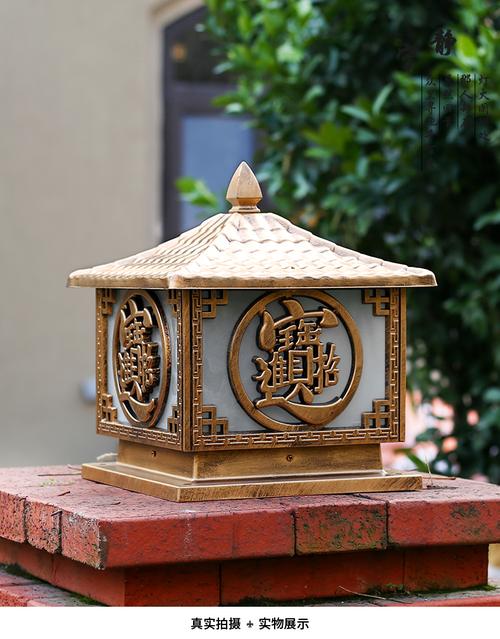 招財(cái)進(jìn)寶戶外大門柱頭燈墻頭燈防水室外歐式別墅庭院燈家用圍墻燈